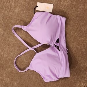 BNWT Shade & Shore 36D Swim/Bikini Top in Purple